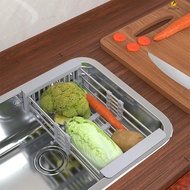 Kitchen Expandable Dish Drying Rack Non-Drip Tray Dish Drainer