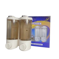 Double Head Liquid Soap Dispenser Wall-mounted Bathroom Hotel Hand Sanitizer Shower Shampoo Liquid S