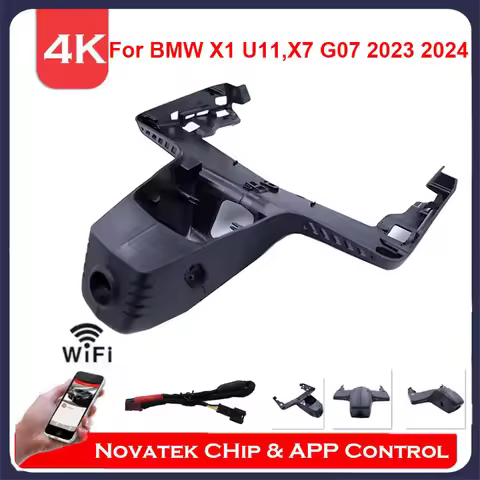 4K Front And Rear Cam Wifi Dash Cam For BMW X1 U11 X6 X7 G07 I5 5 Series 7Series G70 2023 2024 Plug 
