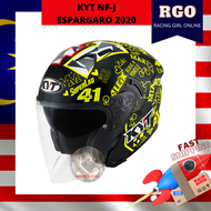 Share:   Favorite (37) TOPI KELEDAR KYT NFJ NF-J ESPARGARO 2020 HELMET ( DOUBLE VISOR )