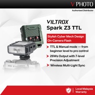 Viltrox Spark Z3 TTL On-Camera Flash Pocket-Sized Cyber Mech Style For Fujifilm Nikon Cameras