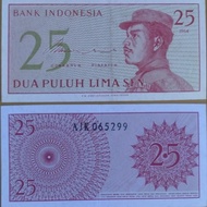 Uang kertas lama 25 SEN tahun emisi 1964