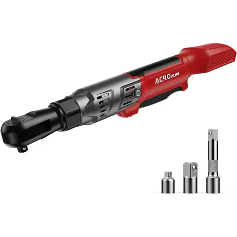 3/8" Cordless Ratchet Wrench, 74Ft-Lbs Brushless Motor, Compatible with Milwaukee 18V Battery, Varia