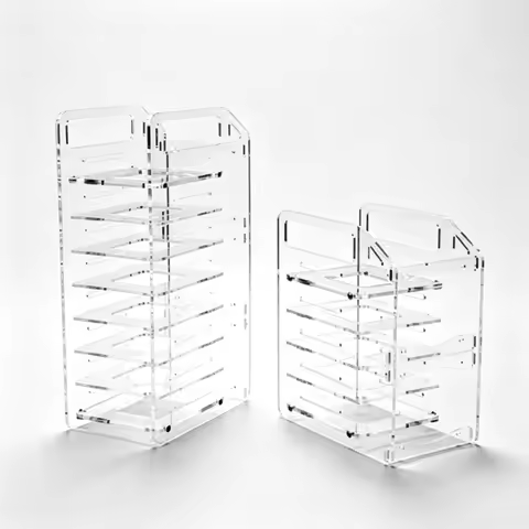 New DIY Acrylic Hard Drive Bracket Transparent Hard Disk Shelf Desktop Computer External Storage Box
