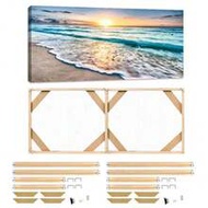 DIY Wooden Frame Set, Includes Accessories, No Canvas Included, Easy Assembly, Canvas Size Should Be