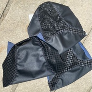 MBTECH Riders Carbon Mix Chess 3D Seat Leather - 3D Sand Mix Chess Seat Leather