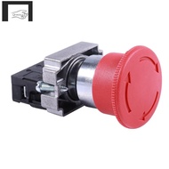 22mm NC Red Mushroom Emergency Stop Push Button Switch 600V 10A ZB2-BE102C XB2-BS542X1