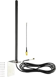 915Mhz LoRa Antenna with Wall Mount Bracket Omni External LoRaWAN Antenna 9.84ft RG58 Cable SMA Male