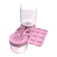 Paint Brush Cleaner with Drain Button Paint Brush Cleaning Machine Painting Brush Rinser for Acrylic