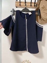 雪紡荷葉 露肩上衣