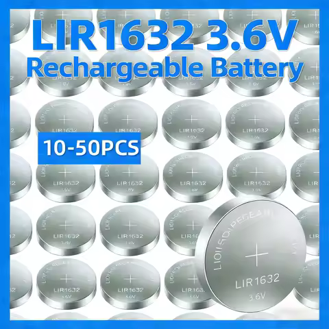 NEW LIR1632 3.6V Rechargeable Lithium Batteries LIR1632 Battery for Watch Car Remote Control CR1632