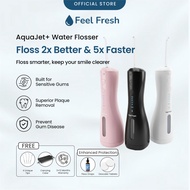 Water Flosser - Feel Fresh AquaJet+ Portable Oral Irrigator Electric Dental Flosser Cordless