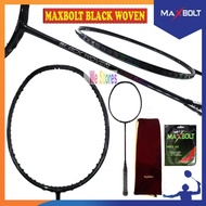 MAXBOLT Black Woven Raket Badminton MAXBOLT Black Woven