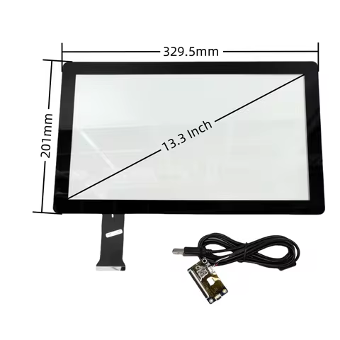 13.3 inch Capacitive Touch Screen Sensor Digitizer Glass panel Free Drive WIN7 8 10 Android LINUX Un