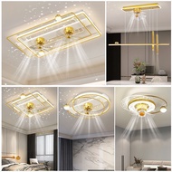 [Starry Sky Fan Light] Ceiling Fan Light/LED Fan Light/Living Room Fan Light/Bedroom Fan Light/Room 