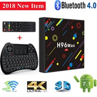 Android tv box RK3328 H96 Max H2 smart tv box with 4GB DDR3 32GB eMMC BT4.0 5G wifi DLNA 4K H.265 IP