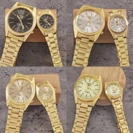 [MAii] Gold Silver metal couple watches watch Relo SK0 seiko