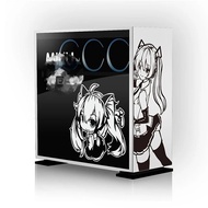 【Big-Sales】 Anime Pc Case Cartoon Waterproof Computer Host Decal Removable Atx Middle Tower Case Hollowed Out Sticker