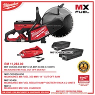 MILWAUKEE MX FUEL CUT OFF SAW KIT (FULL SET) MXF COS350-0G0 MXF C SA MXF XC406 X 2 UNITS