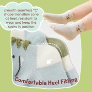 6mth to 7yo【4/5/6 pairs set】Baby Toddler Boys Socks Cotton Breathable Thin Summer Quarter Crew Sport