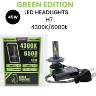 MOHAWK ME SERIES GREEN EDITION 45W H7 LED HEADLAMP 4300K/6000K