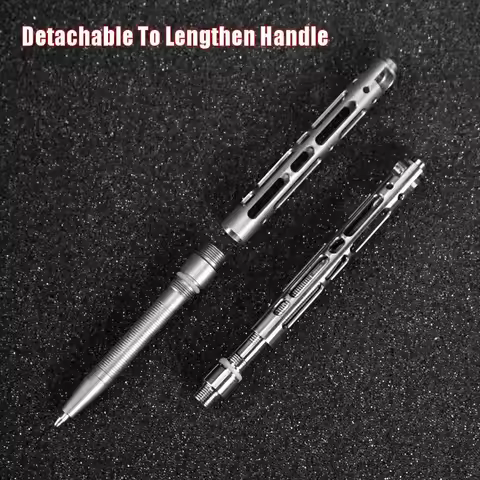 Portable Titanium TC4 Mini Tactical Pen Self-Defense EDC Tool Keychain Writing Pen for Outdoor Busin
