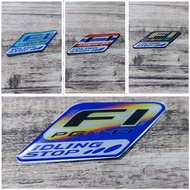 FI IDLING RAISED STICKER