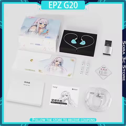 EPZ G20 Gaming Earphones Professional in Ear Wired Noise Reduction Hifi DAC Core Low Latency Custom