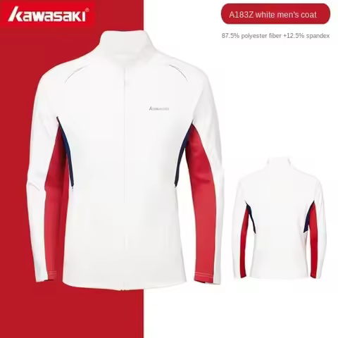 Kawasaki long sleeve sport coat jacket fashion sport Jersey badminton clothing sportswear men women