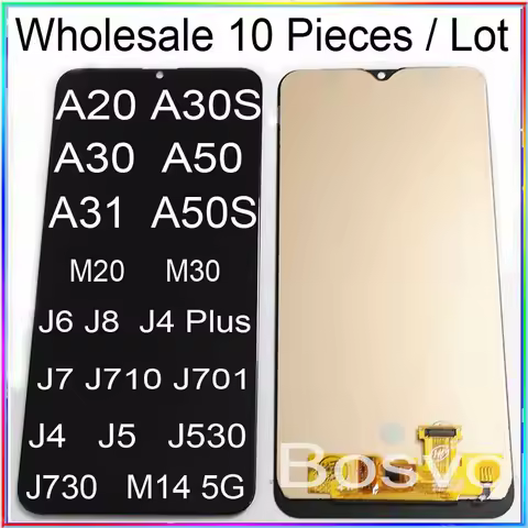 10 Pieces/Lot For Samsung A20 A30 A30S A31 A50 A50S J6 J8 J4 Plus J730 J701 J7 J530 J4 M14 5G M20 M3