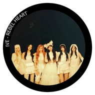 GANTUNGAN IVE PIN REBEL HEART KEYCHAIN 58 MM KPOP KEYCHAIN UNOFFICIAL YUJIN GAEUL LIZ REI LEESEO