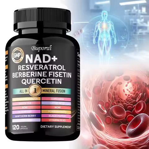 NAD+ Resveratrol Berberine - Promotes Cardiovascular Health,Improve Endurance,Cellular Health,Health