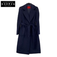 max& Co. 海軍藍 Runaway 羊毛大衣，42 碼