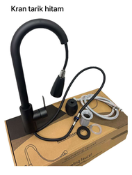 Kran Sink Mixer Tarik Stainless SUS 304 black Kran Cuci Piring Keran Air Cuci Piring Silver