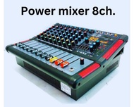 เพาเวอร์มิกเซอร์ ขยายเสียง 700W Powermixer 8ch EFFECT เอฟเฟคแท้ 99DSP Bluetooth USB รุ่น L-8D mixer 