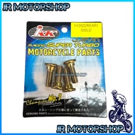 (4pcs/1Set) Disc Skru Gold (REAR)Belakang Disc plate Skrew Piring Brake Pad Screw IKK BIKERS