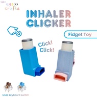 Inhaler Clicker Fidget Toy | Clicky Keyboard Switch Toy | Sensory Stress Reliever