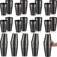 Zhehao 24 Pcs Cocktail Shaker Professional Bar Boston Shaker Set Stainless Steel Martini Shake Drink