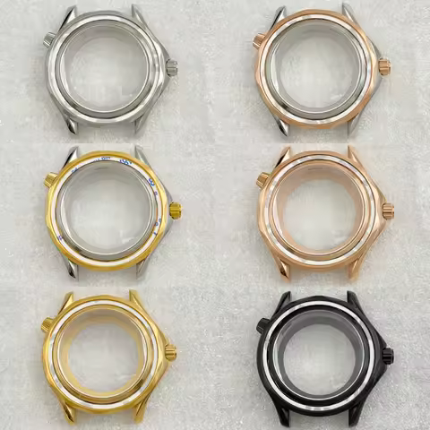 41mm Transparent Watch Bezel Case Fit 31-32mm Dial Sapphire For Omega Seamaster Seiko NH35/36/4R Aut