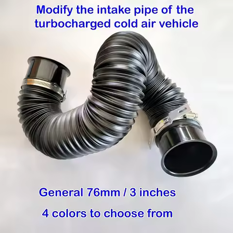 Modify the turbocharger's cold air intake pipe and the telescopic tube 4 colors to choose from Gener