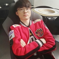 [Mainland Shipment] League Jacket Jacket Jacket Men t1 Team Uniform SKT Team S7 Red Embroidered Labe