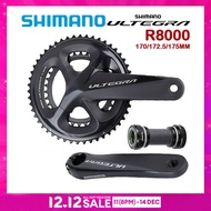 Shimano Ultegra R8000 Crankset 11 Speed Road Bike 165mm 170mm 172.5mm 175mm Crank 50-34T 52-36T 53-3