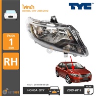ไฟหน้า HONDA CITY ปี 2009-2012 ยี่ห้อ TYC (20-C660-05-2B20-C659-05-2B)