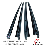 PELIPIT KACA LUAR RUSH TERIOS - KARET PELIPIT KACA LUAR RUSH TERIOS LAMA 2004 2018 1SET