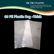 09 PE Plastic Bag - Thick / Food Packaging / Plastik Bungkus Tebal