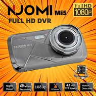 กล้องติดรถยนต์ Nuomi Mi5 SUPER HD 1296p HDR Car Dash Cam 2กล้องหน้าหลัง ภาพคมชัดทั้งกลางวัน กลางคืน