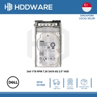 DELL 1TB 7.2K 6Gbps SATA 2.5 HDD // 31N08 // 031N08 // ST1000NX0423 // 1VE100-136