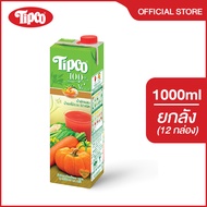 [ยกลัง] TIPCO น้ำผักผสมน้ำผลไม้รวม 32 ชนิด 32 Mixed Veggie & Mixed Fruit 100% ขนาด 1000 ml.