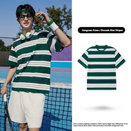 Qiaodan Men Short-Sleeved T-Shirt Striped Contrast Stripe Casual Fashion Comfortable QDLHS3252621