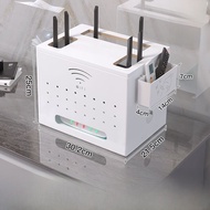 ชั้นวางเครื่องกำเนิดไฟฟ้าแบบซ่อน Wi-Fi Router Steel Carbon Storage Box Cable Organizer Wall Mounted 